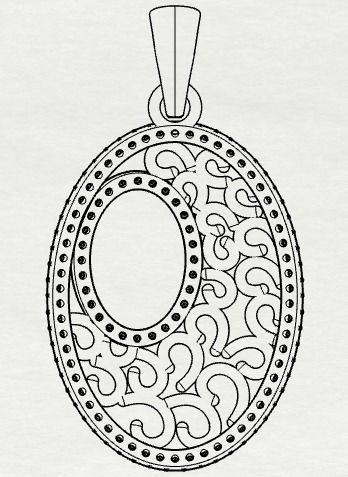 Combo Set Of Three Pendants Digital Cad Files 3D print model 3D print model_48