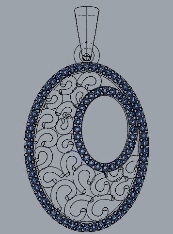 Combo Set Of Three Pendants Digital Cad Files 3D print model 3D print model_43