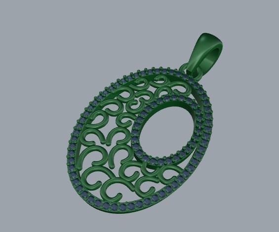 Combo Set Of Three Pendants Digital Cad Files 3D print model 3D print model_54