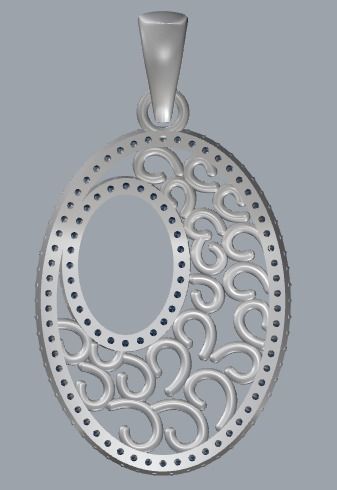 Combo Set Of Three Pendants Digital Cad Files 3D print model 3D print model_46