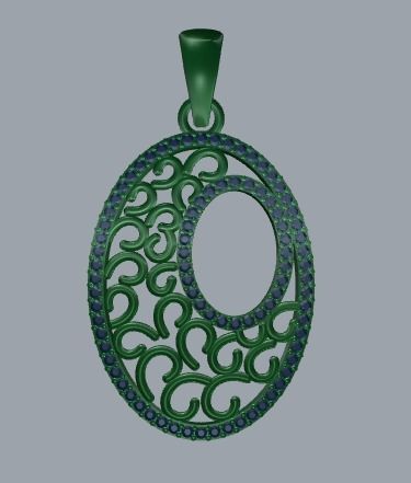 Combo Set Of Three Pendants Digital Cad Files 3D print model 3D print model_49