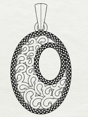 Combo Set Of Three Pendants Digital Cad Files 3D print model 3D print model_58