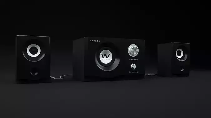 Computer audio Sound effect 3D model