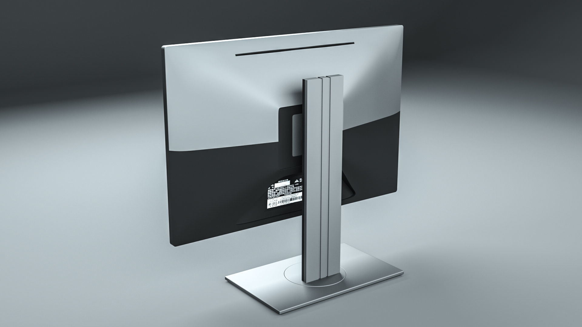 Dell computer monitor Screen 3D model_1