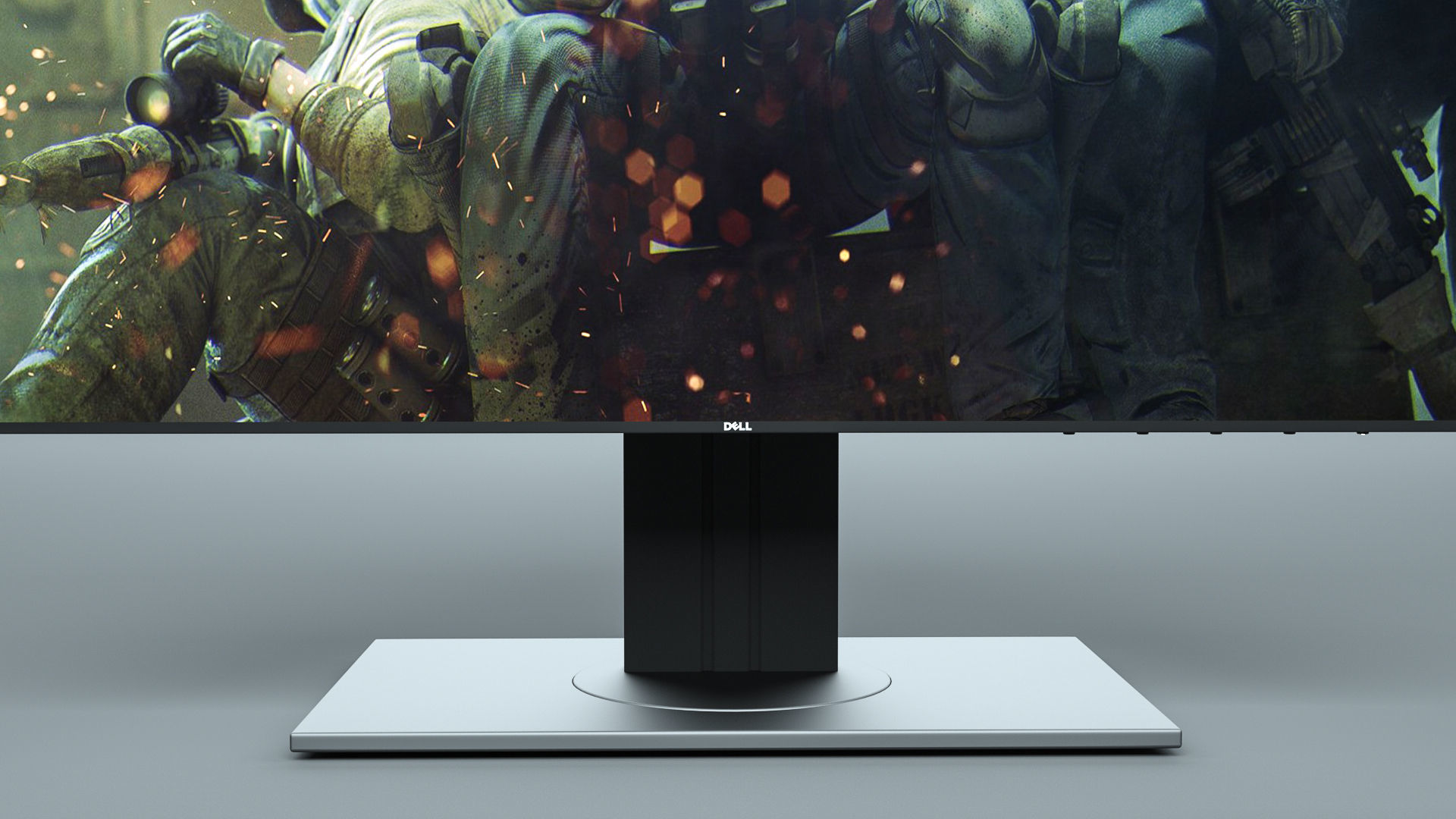 Dell computer monitor Screen 3D model_4