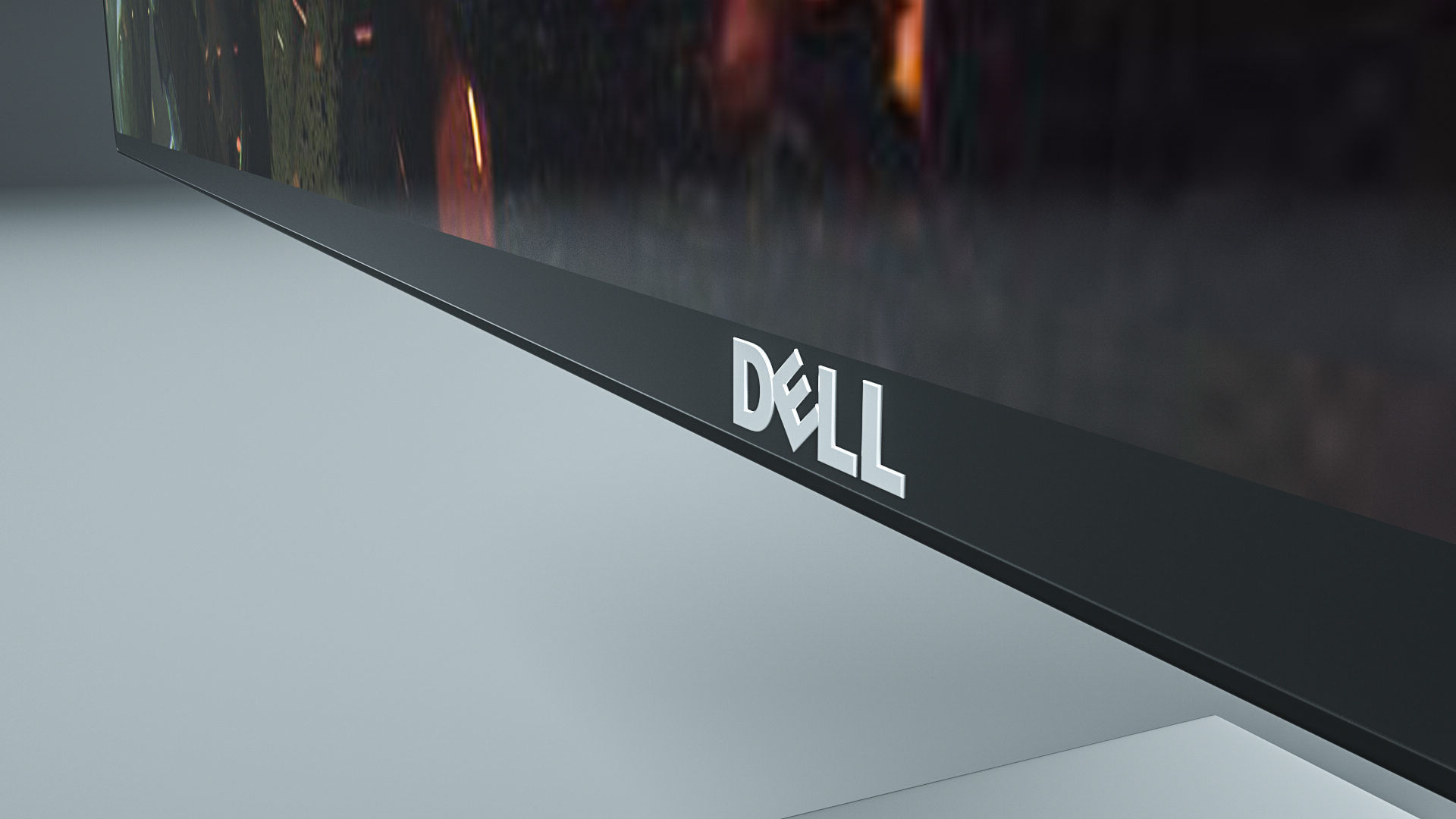 Dell computer monitor Screen 3D model_3