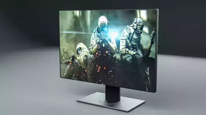 Dell computer monitor Screen 3D model