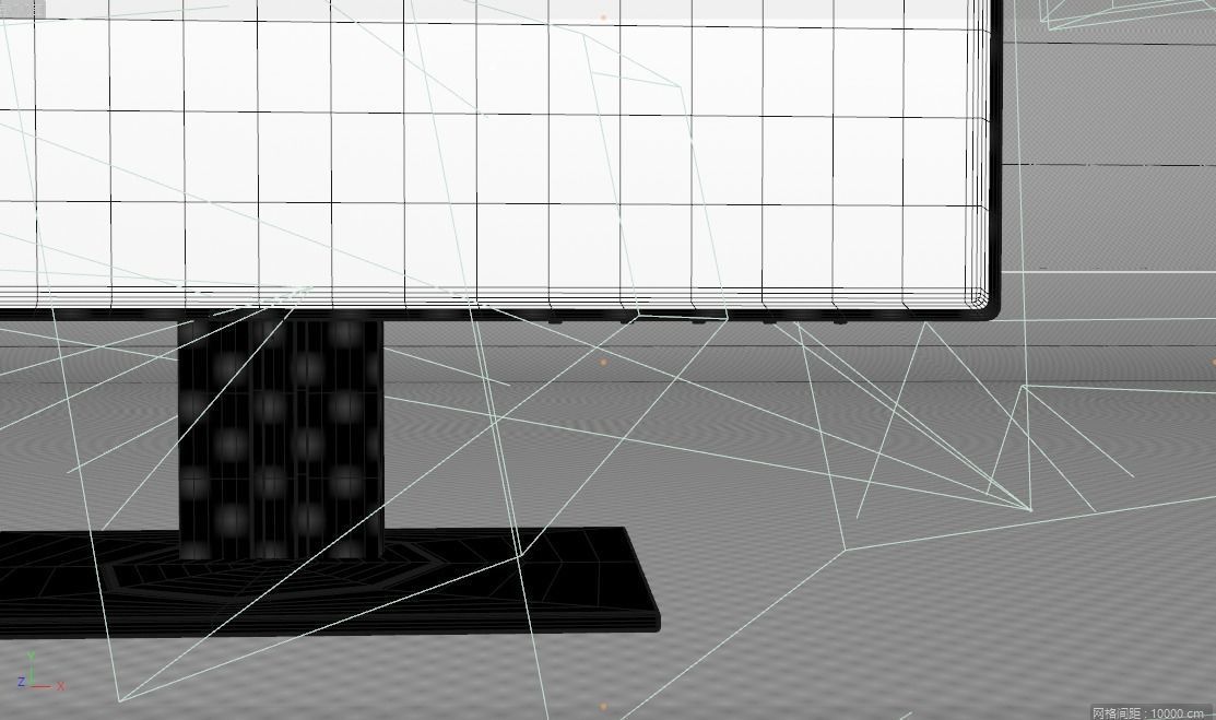 Dell computer monitor Screen 3D model_10