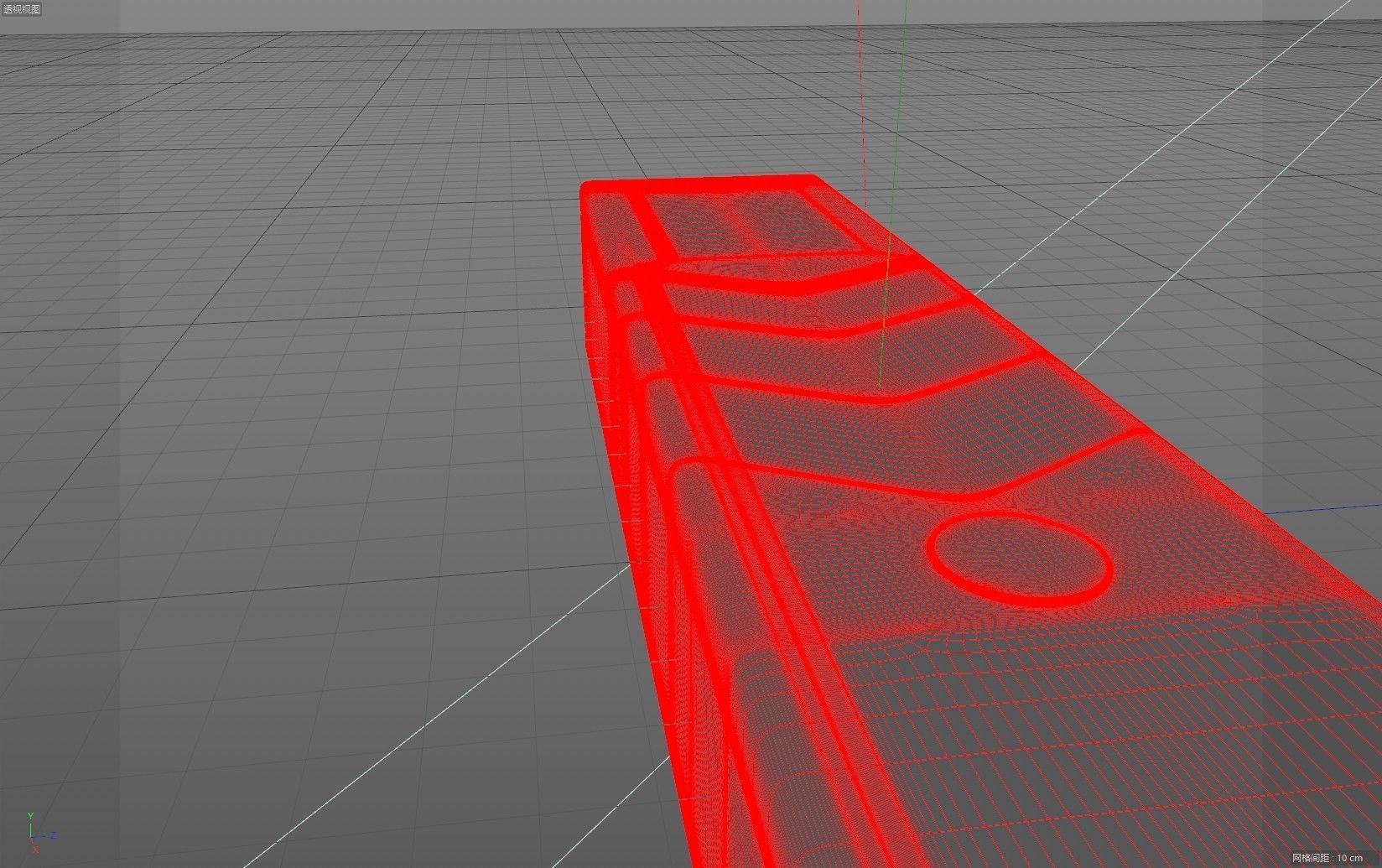 Midea air conditioner remote control 3D model_6