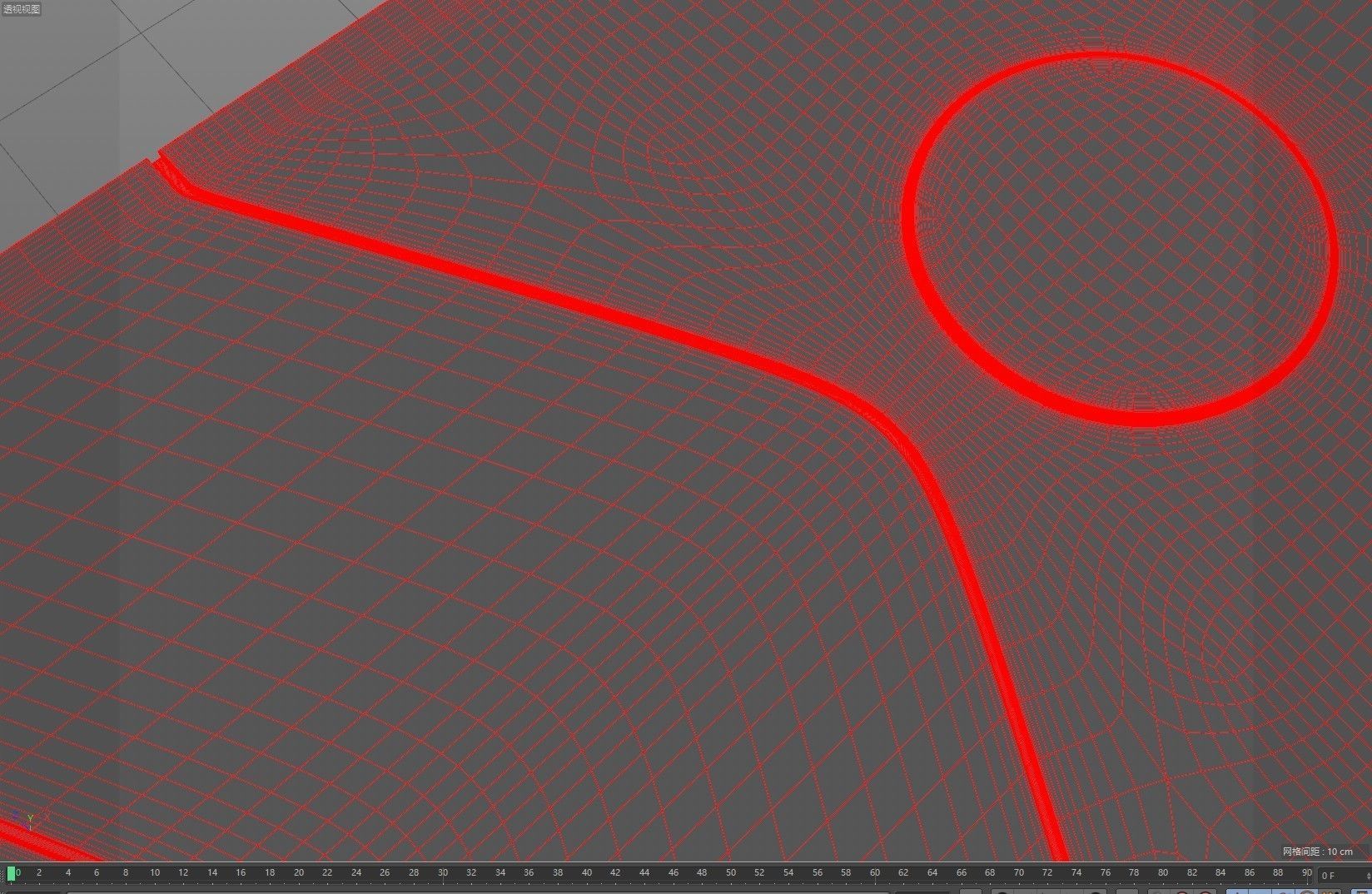 Midea air conditioner remote control 3D model_5