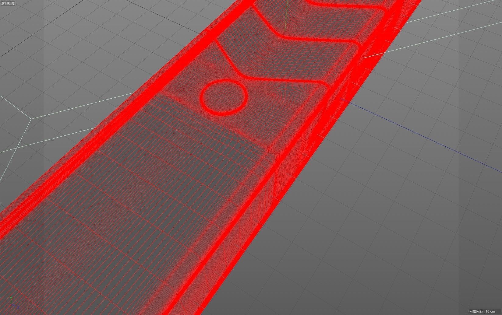 Midea air conditioner remote control 3D model_3