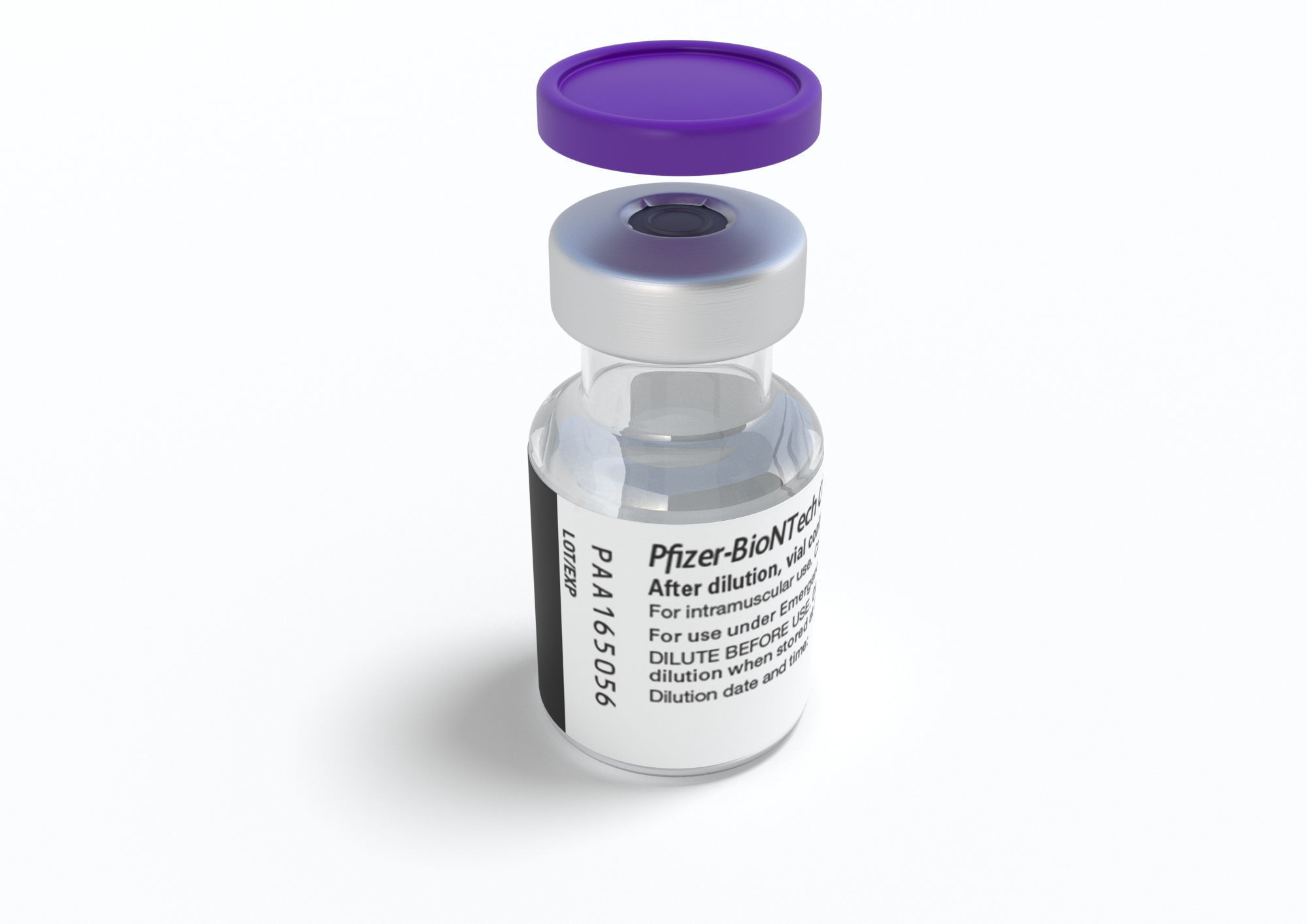 Pfizer Coronavirus Vaccine Vial 3D model_3