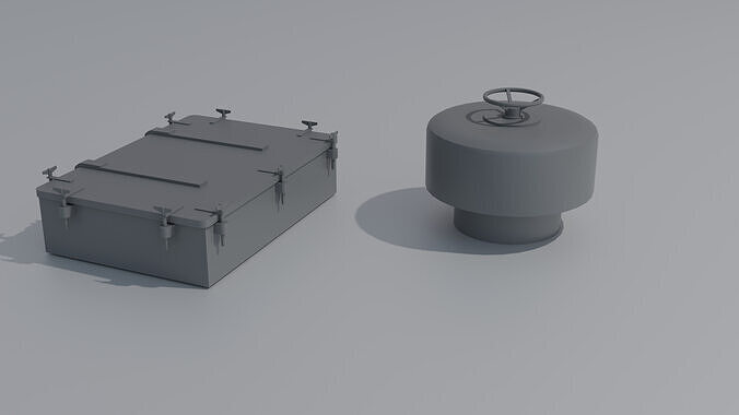 Ship deck details Free low-poly 3D model