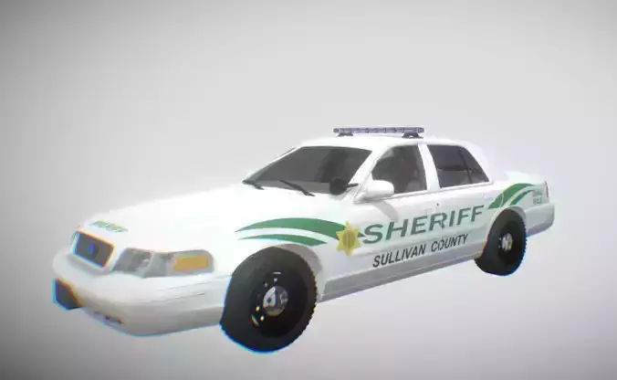 US Police Cruiser Free 3D model