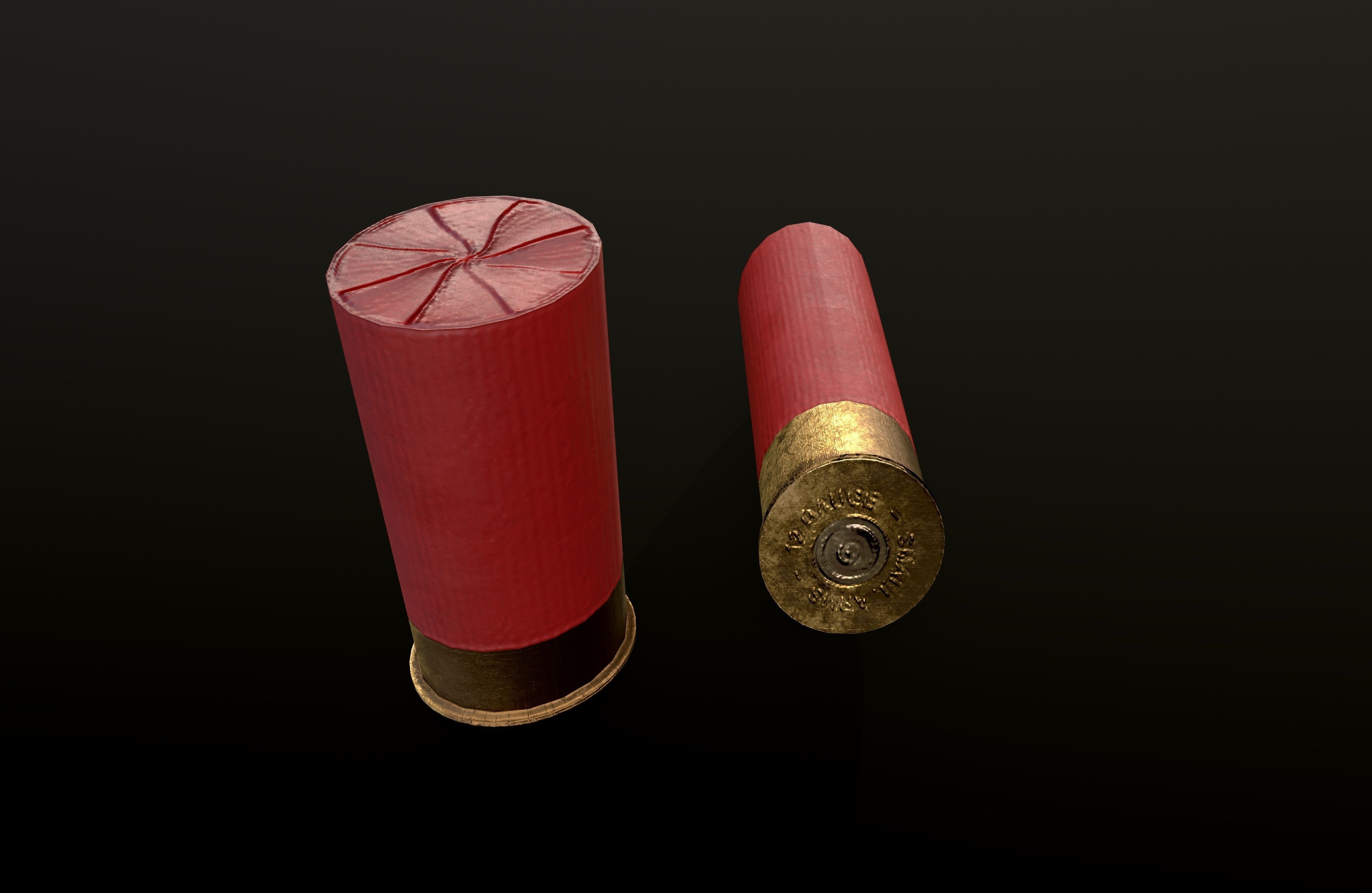shotgun M 133 Low-poly 3D model Low-poly 3D model_7
