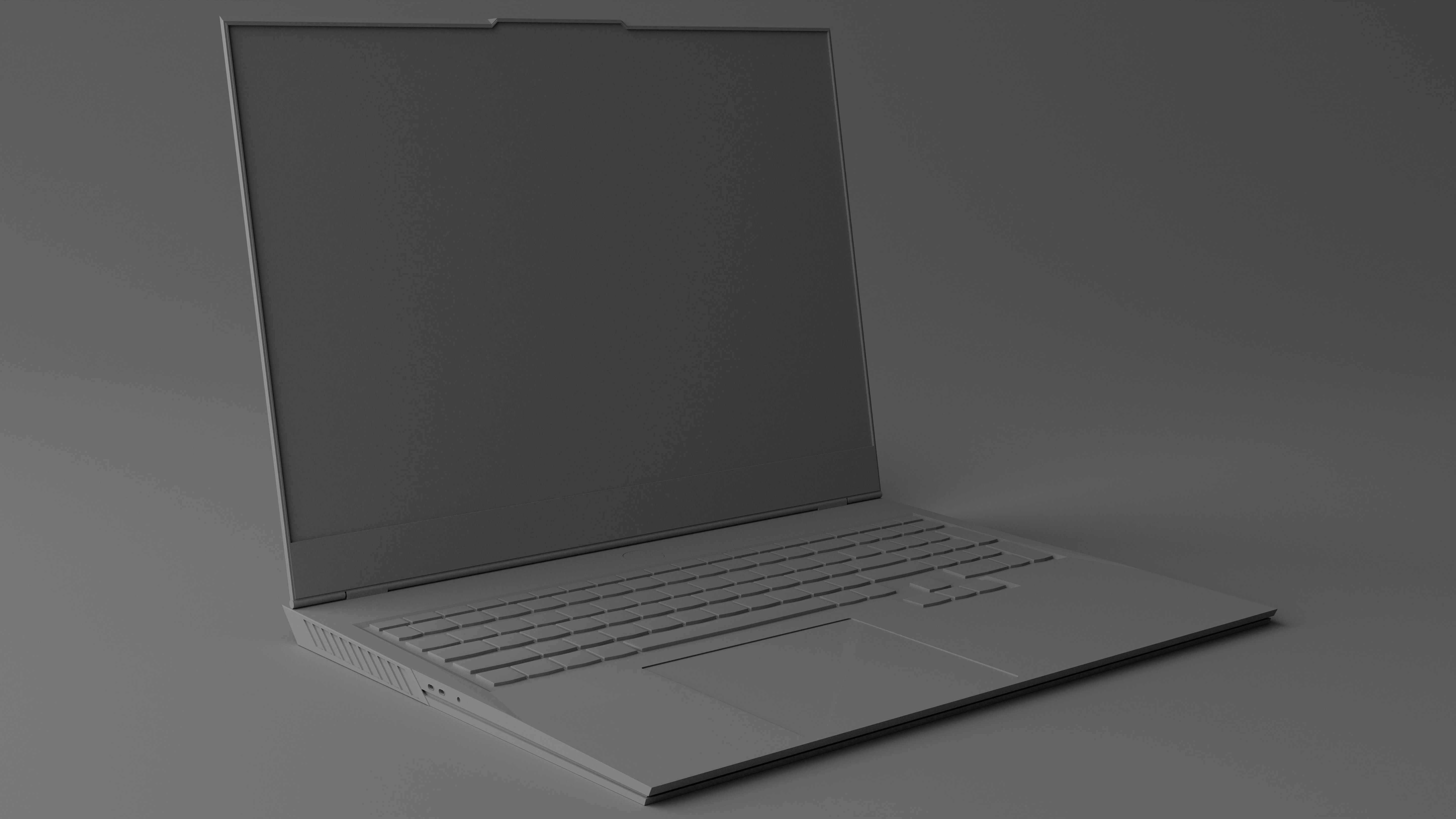 laptop lenovo legion 7-Gaming black 3D model_4