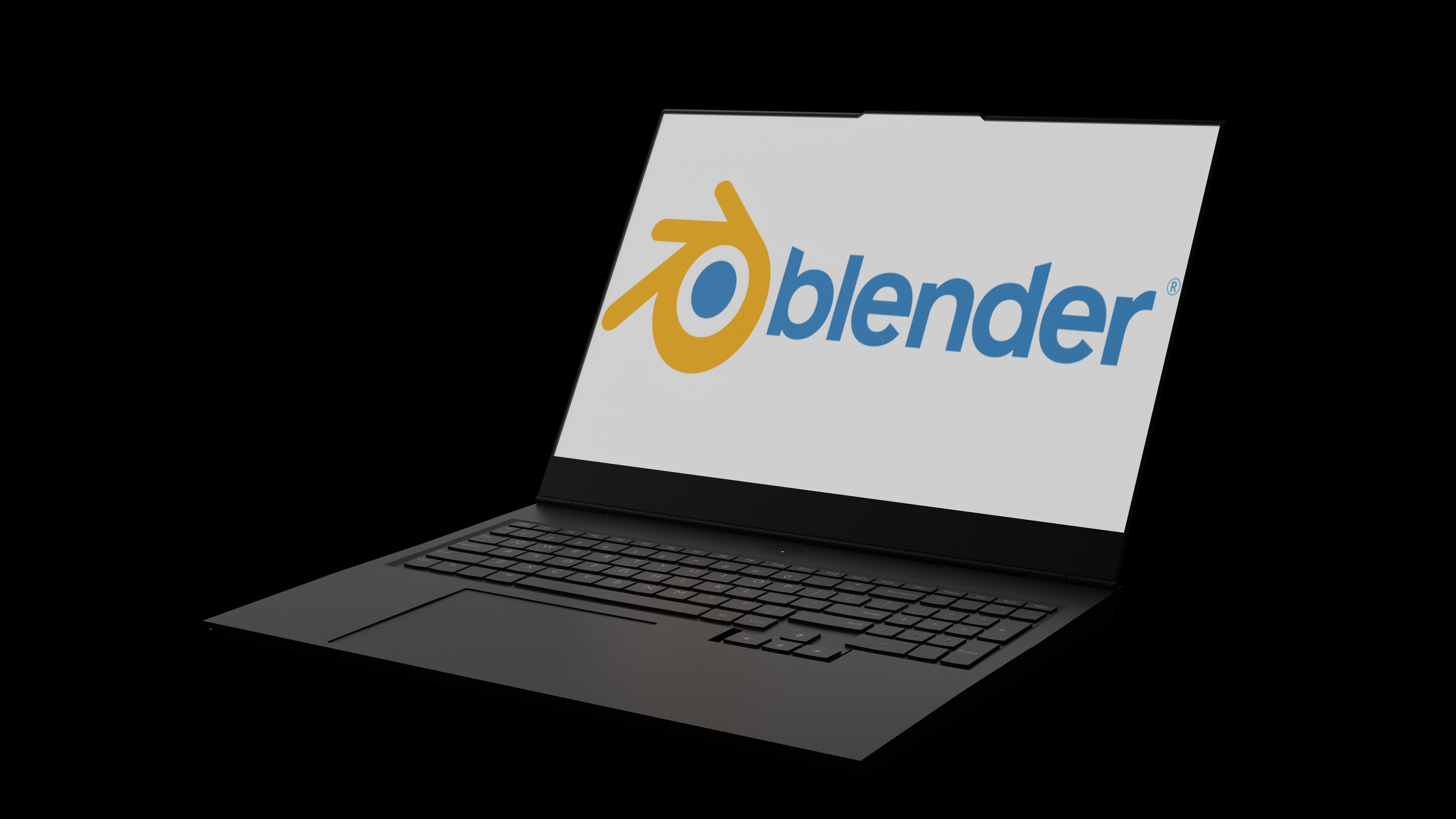 laptop lenovo legion 7-Gaming black 3D model_2