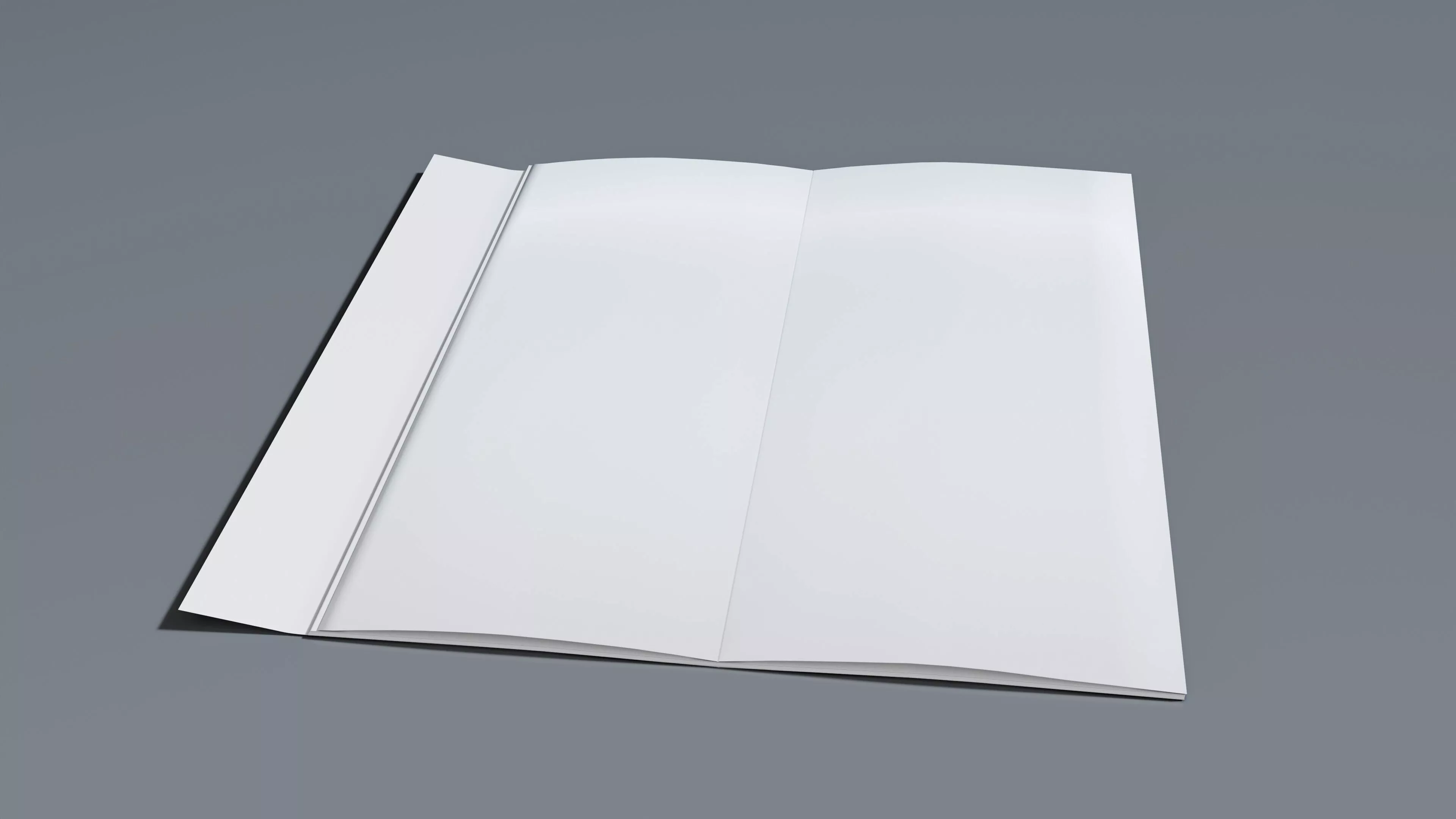 Blank Booklet with Flap Cover Free low-poly 3D model