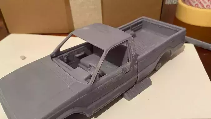 MAZDA B2000 1986 3D print model 5