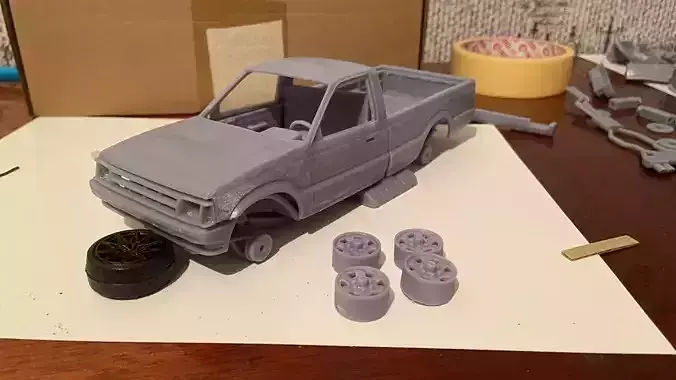 MAZDA B2000 1986 3D print model