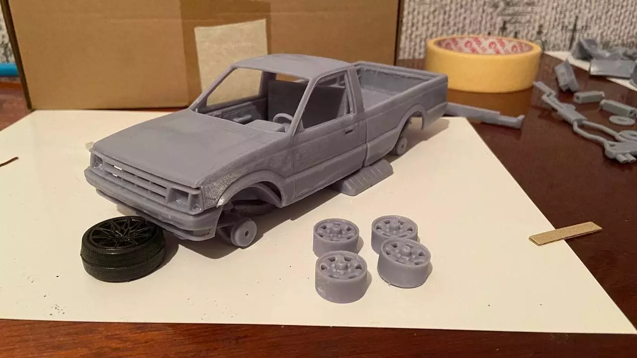 MAZDA B2000 1986 3D print model_0