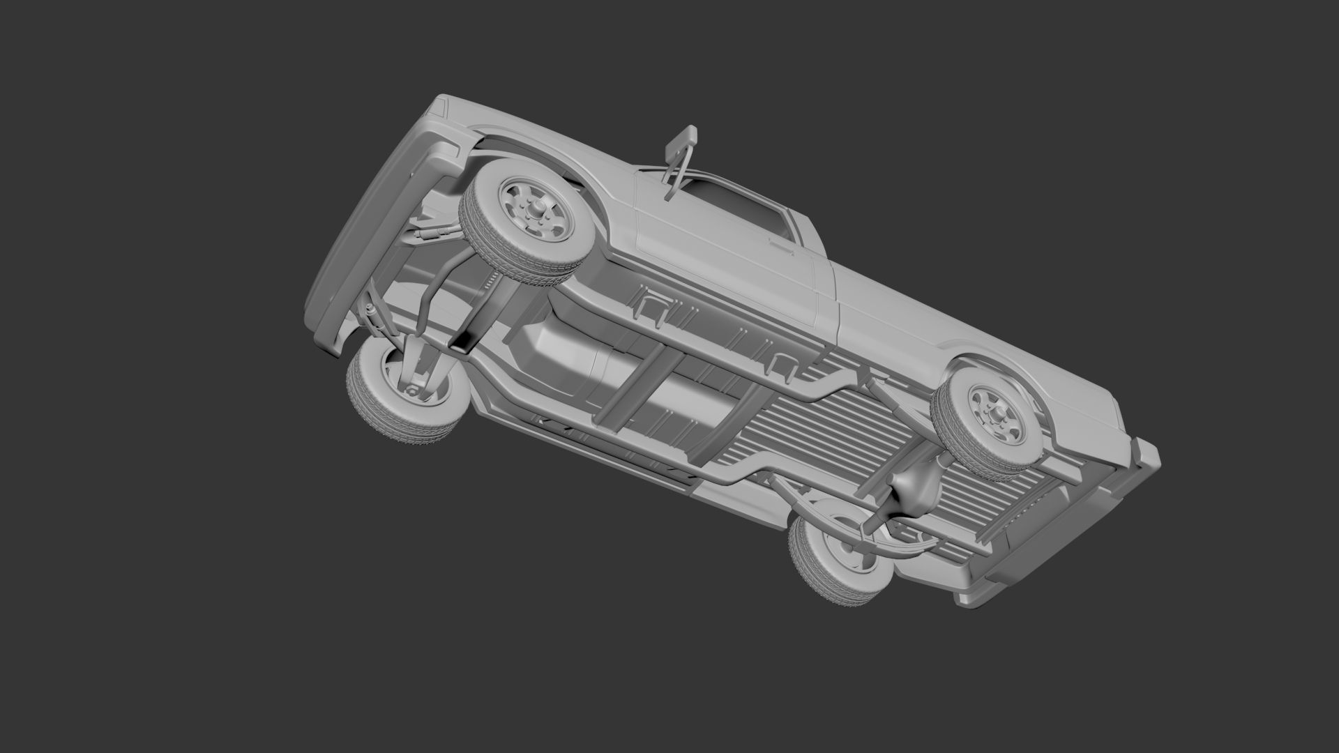 MAZDA B2000 1986 3D print model_12