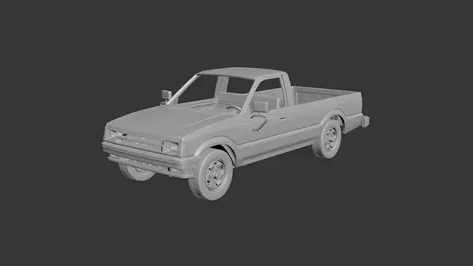 MAZDA B2000 1986 3D print model 2