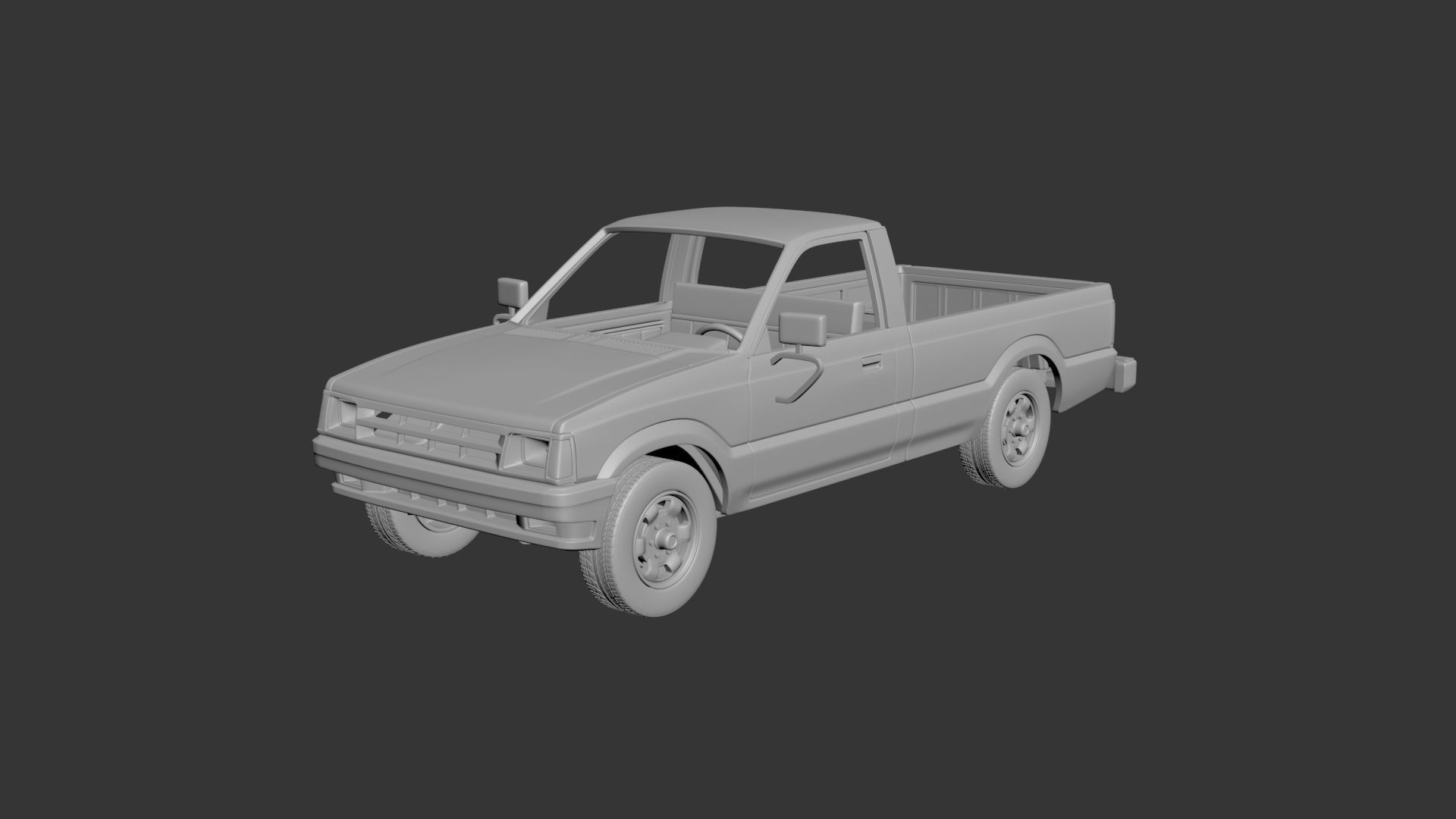 MAZDA B2000 1986 3D print model_1