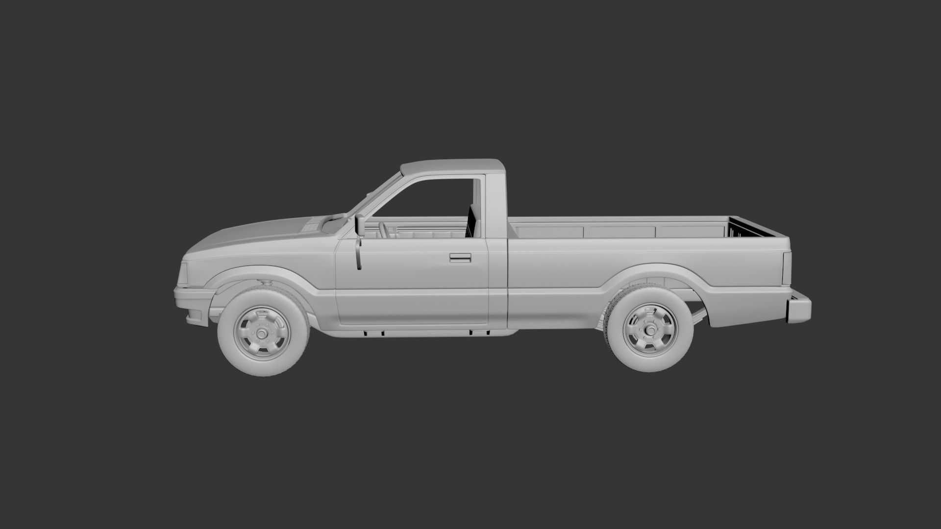 MAZDA B2000 1986 3D print model_7