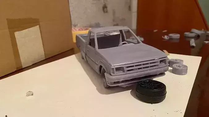 MAZDA B2000 1986 3D print model 4
