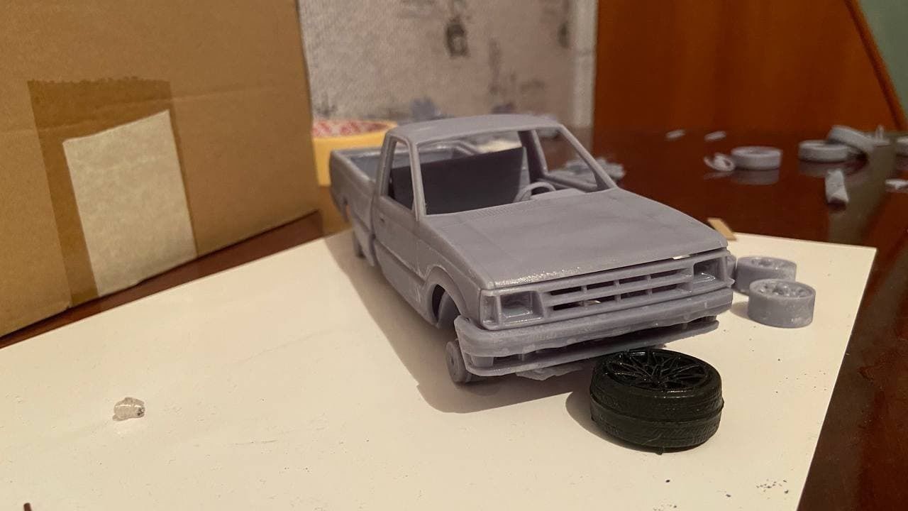 MAZDA B2000 1986 3D print model_3