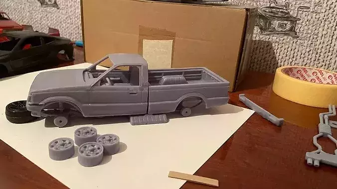 MAZDA B2000 1986 3D print model 3