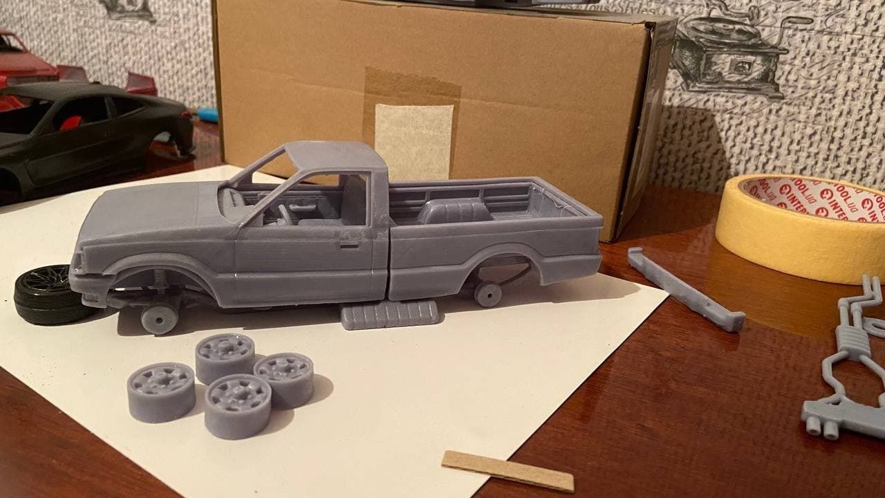 MAZDA B2000 1986 3D print model_2