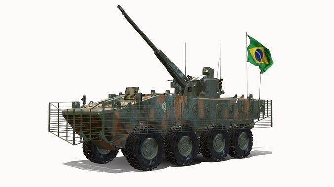 iveco guarani 8x8  Low-poly 3D model