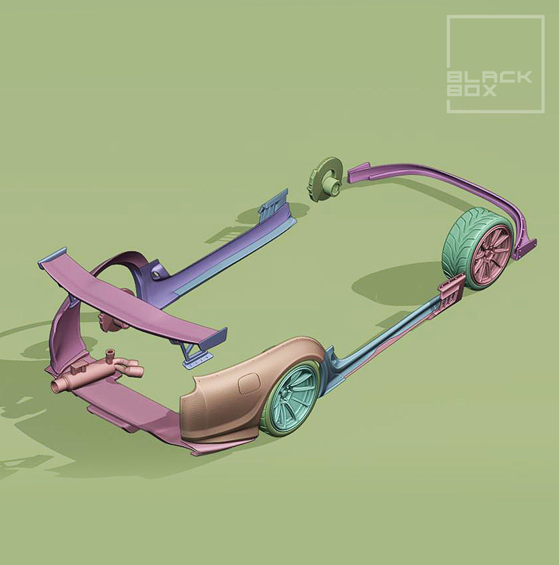 SUPRA MK4 BODYKIT BB01 For TAMIYA 1-24 MODELKIT 3D print model_10