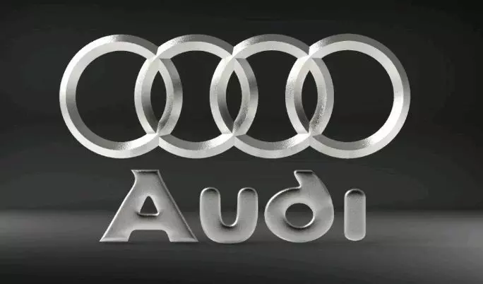 AUDI logo 3D print model_0