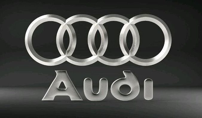 AUDI logo 3D print model