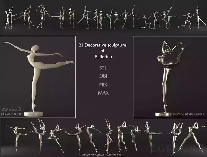 23 Decorative sculpture  of  Ballerina