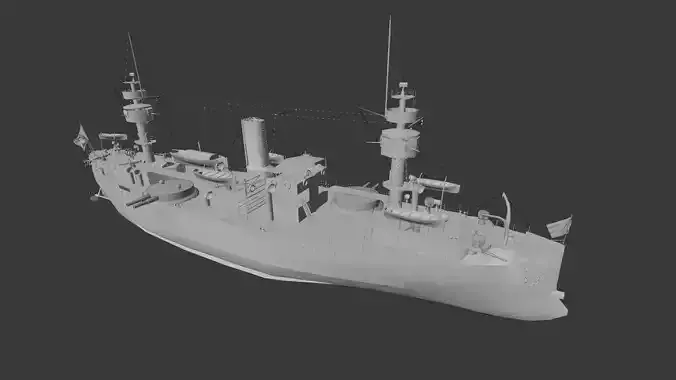 Battleship Aquidaban RC 3D print model