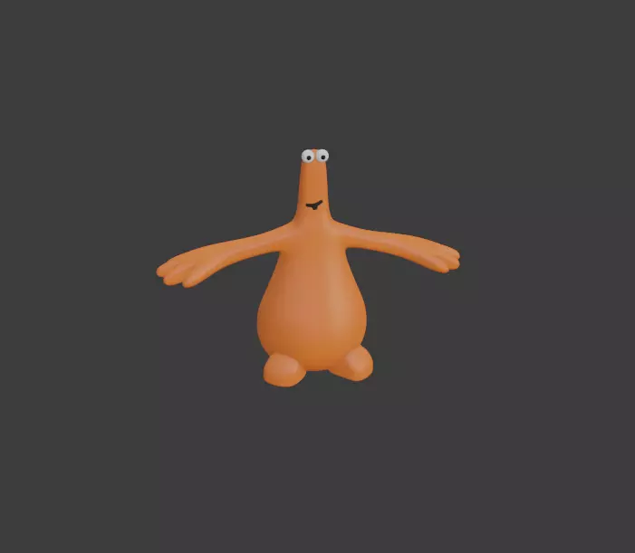 Low Detail Alien Character 3D Model Free 3D model