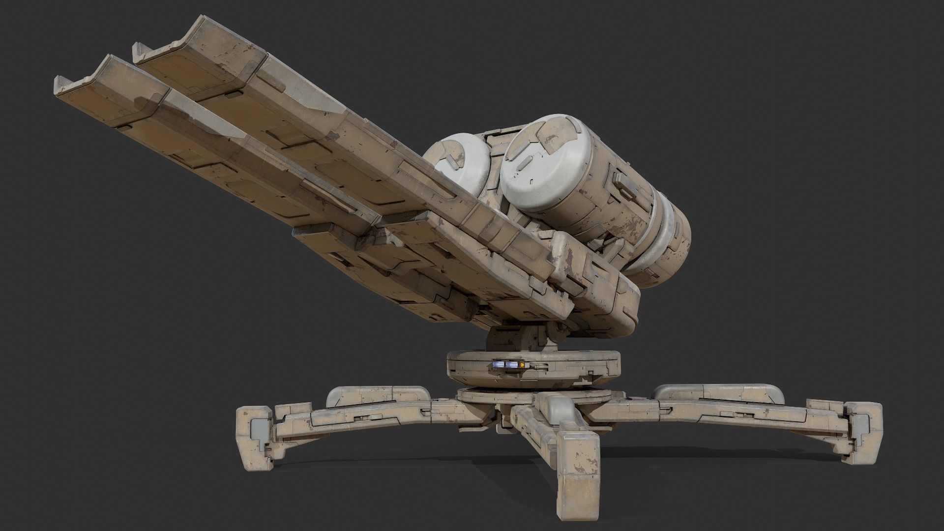 scifi-model549 futuristic weapon 3D model_3