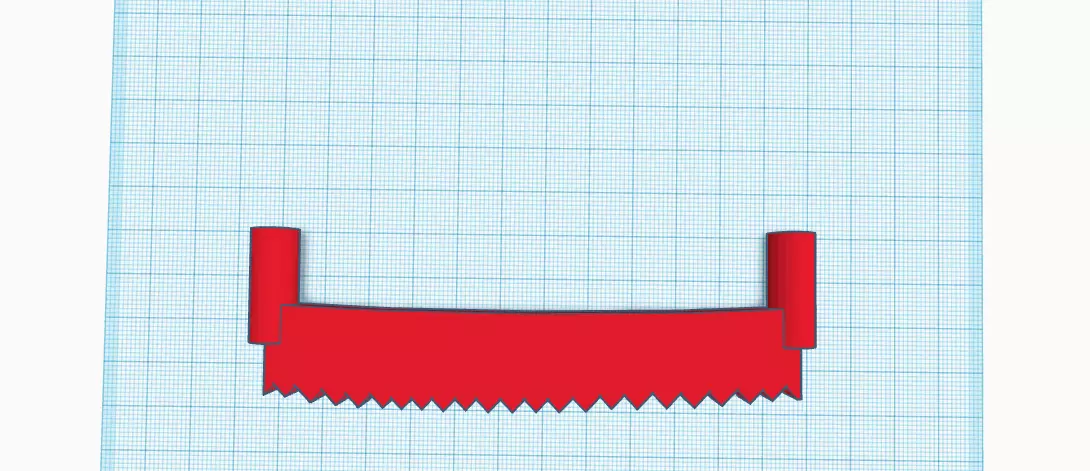 Antique saw for decoration 3D print model_0
