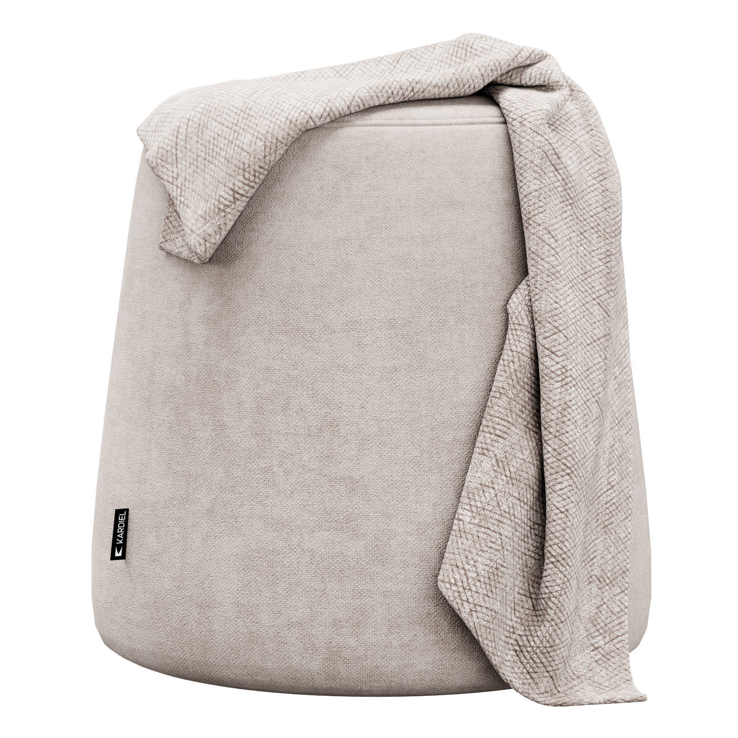 Thimble 500mm Fabric Ottoman 3D model_4