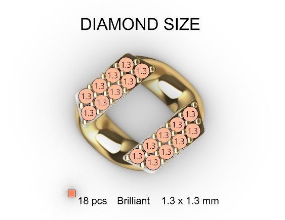 10 MM CUBAN LINK CHAIN 2 ROWS DIAMOND BRACELET OR NECKLACE 3D print model_10