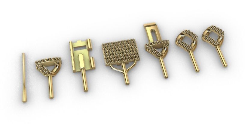 10 MM CUBAN LINK CHAIN 2 ROWS DIAMOND BRACELET OR NECKLACE 3D print model_16