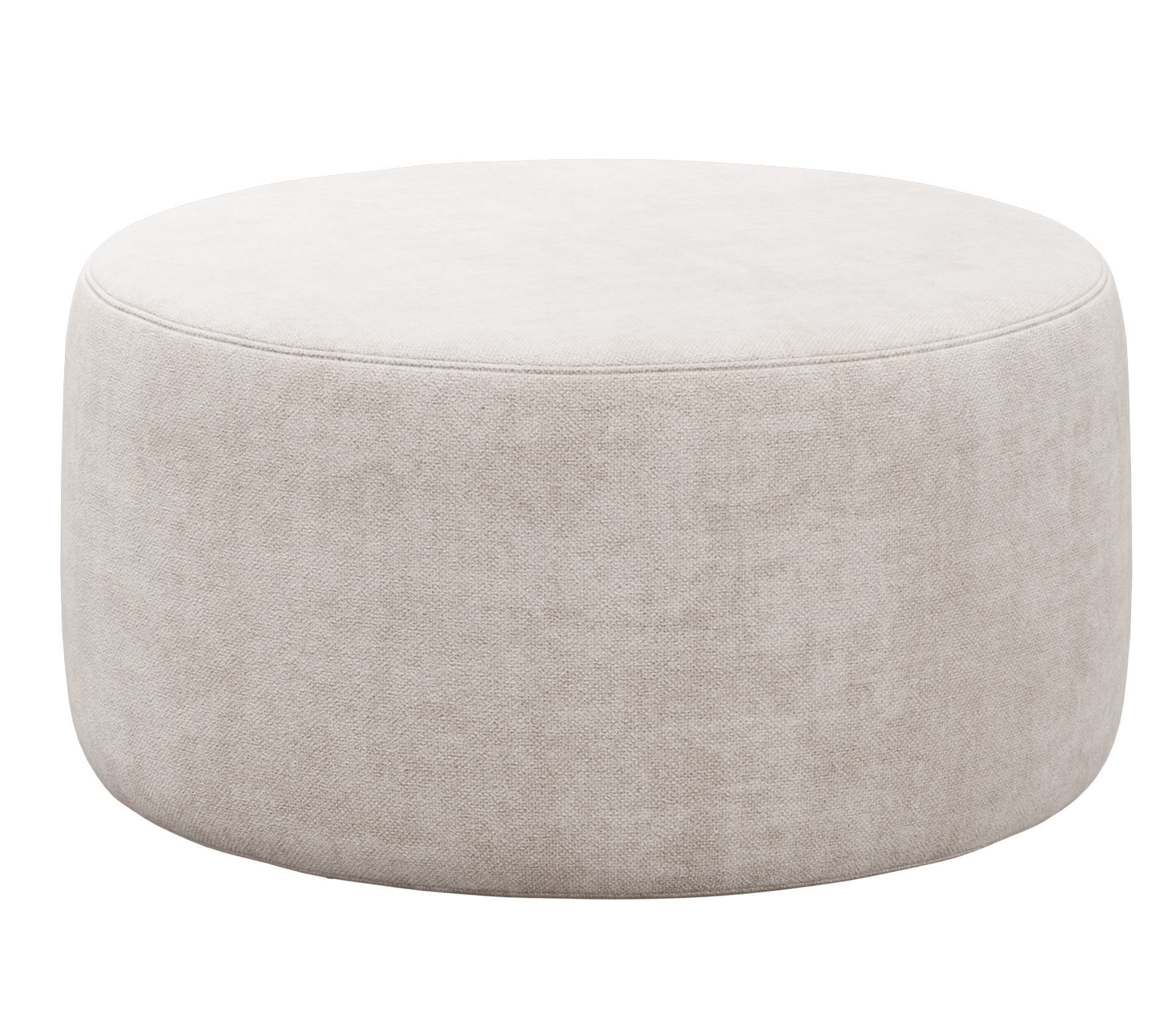 Spool 600mm Fabric Ottoman by Kardiel 3D model_15