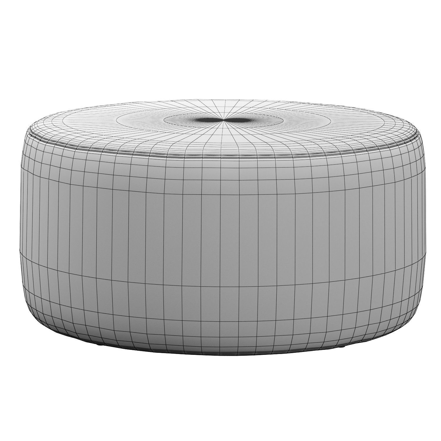 Spool 600mm Boucle Ottoman by Kardiel 3D model_2
