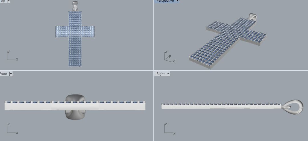 Combo Set Of Three Pendants Digital Cad Files with Stl format 3D print model_1