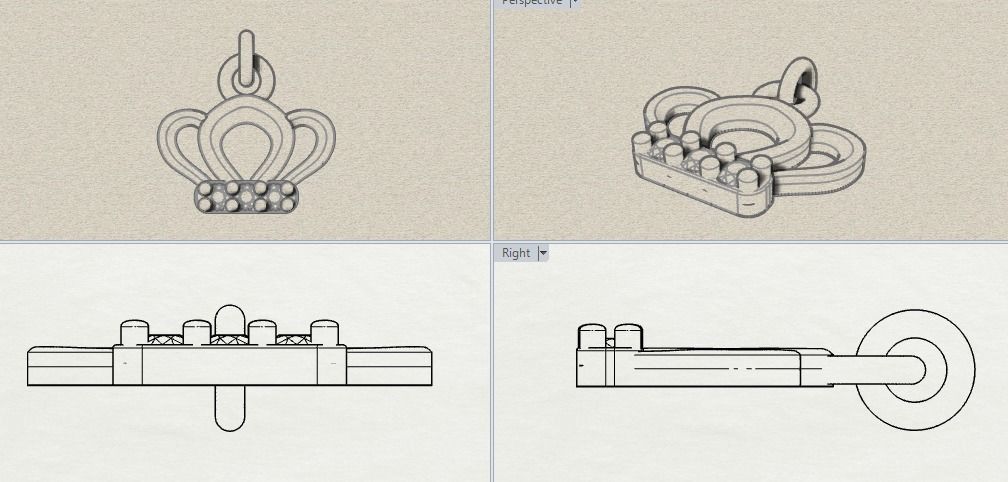 Combo Set Of Two Pendants Digital Cad Files 3D print model 3D print model_7