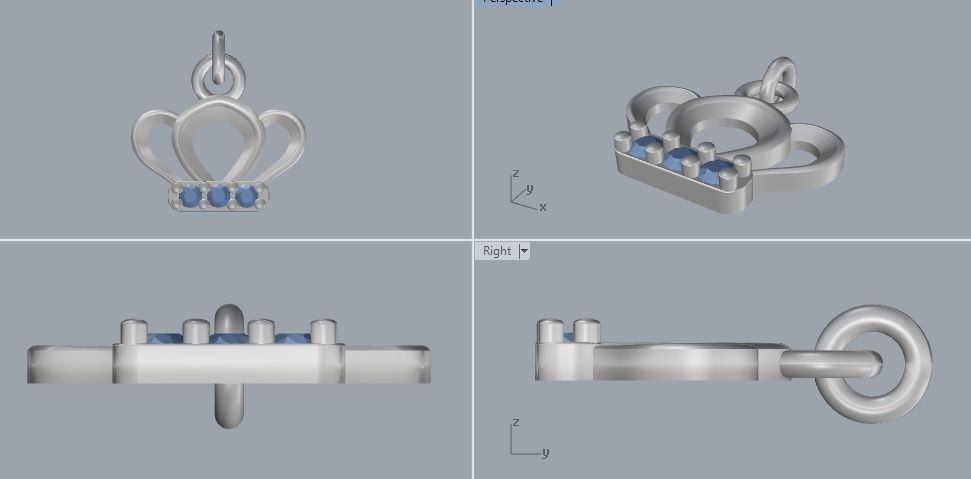 Combo Set Of Two Pendants Digital Cad Files 3D print model 3D print model_1